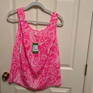 NWT silk Lilly tank